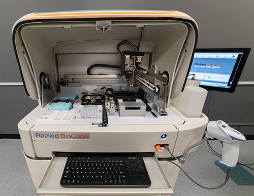 Interior View of BioCode MDx 3000 Analyzer